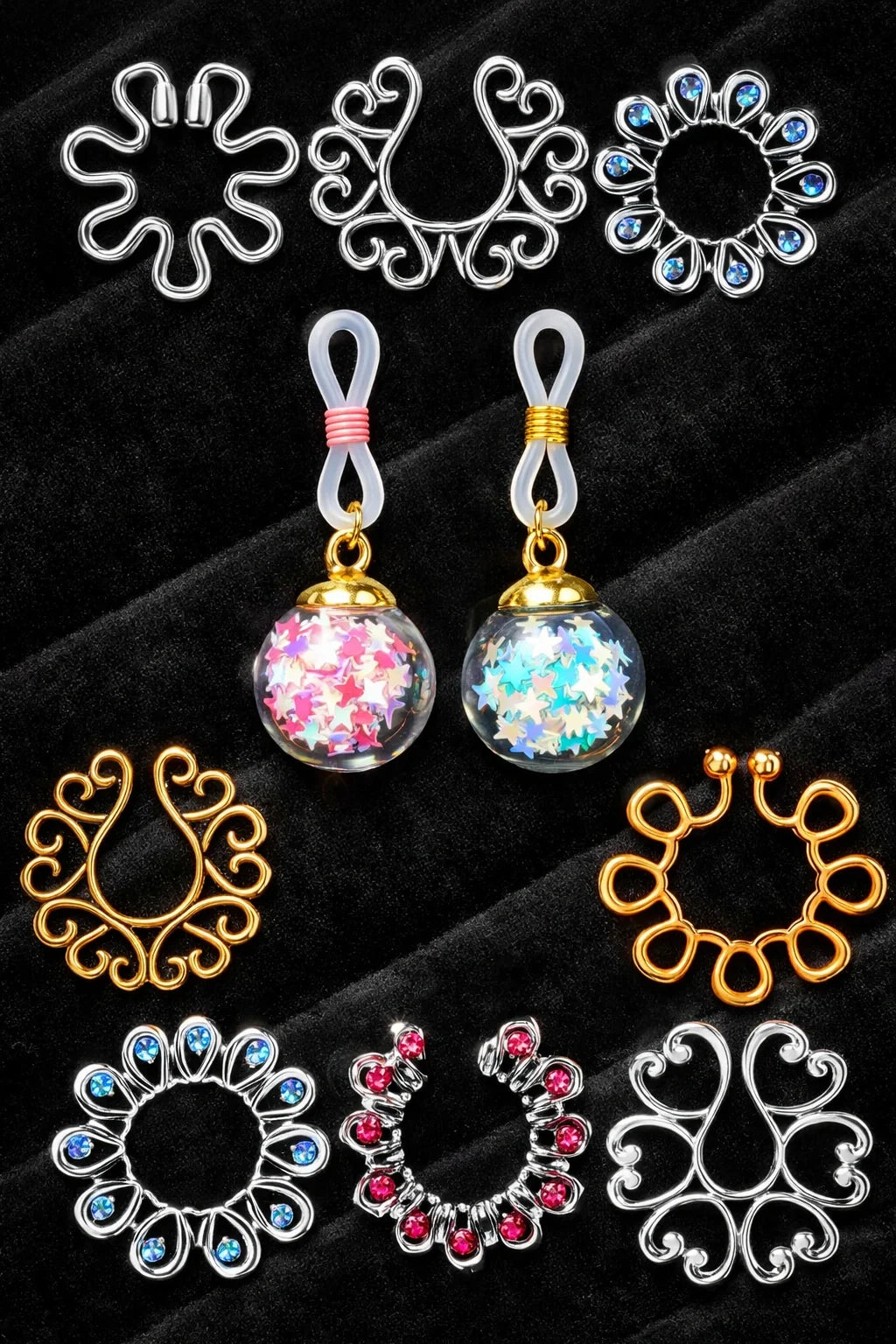 Faux Nipple Rings