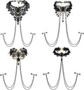 14G Nipple Rings & Jewelry Set - Adjustable Body Piercing Nipple Chains & Barbell