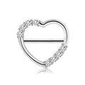 14G 316L Surgical Steel Barbell Dainty Shiny Clear CZ  Nipple Clicker