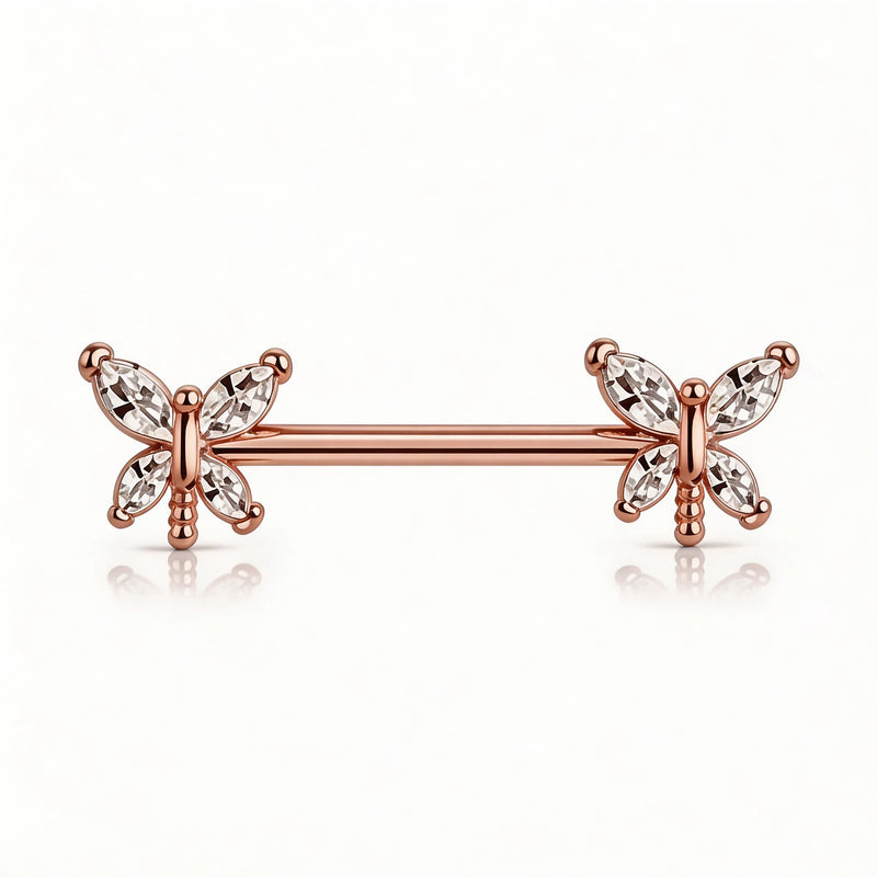 14G Nipple Rings G23 Titanium Internally Threaded Nipple Barbells 12mm-18mm Bridge Piercing Straight Nipple Bar