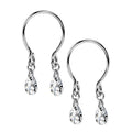 2PCS Non Piercing Nipple Rings Adjustable Stainless Steel Fake Nipple Jewelry