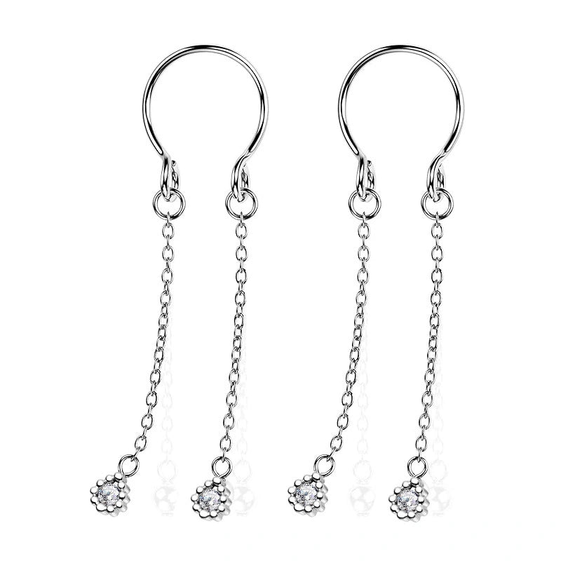2PCS Non-Piercing Nipple Rings – Adjustable Stainless Steel Faux Nipple Jewelry
