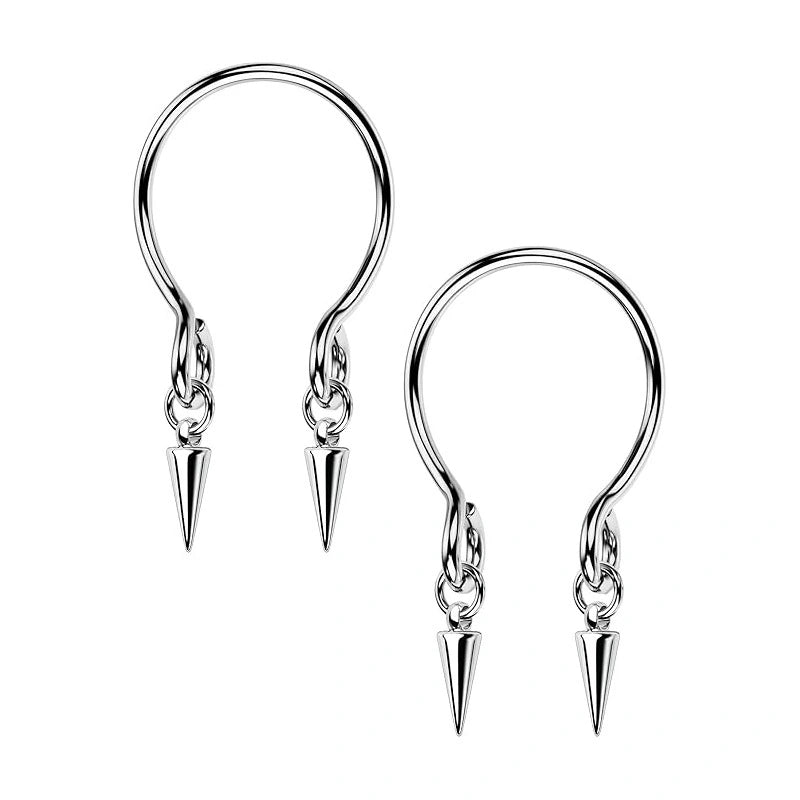 2PCS Non-Piercing Nipple Rings – Adjustable Stainless Steel Faux Nipple Jewelry