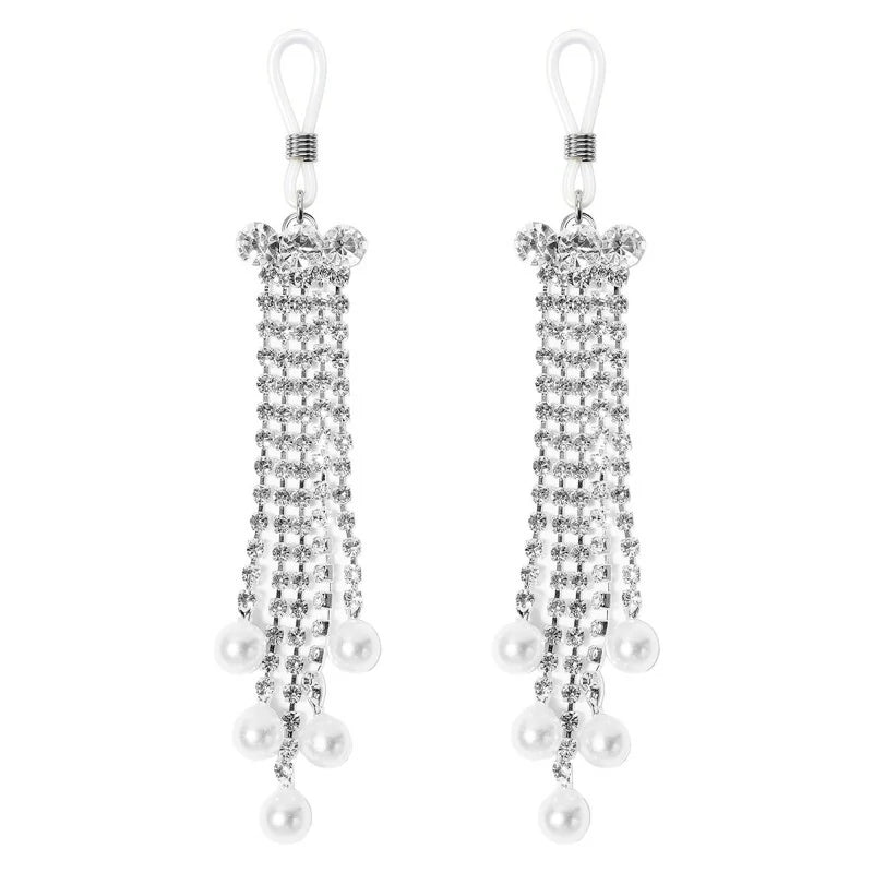 2Pcs Bow with Tassel Fake Nipple Rings Non-Piercing Dangle Nipple Ring