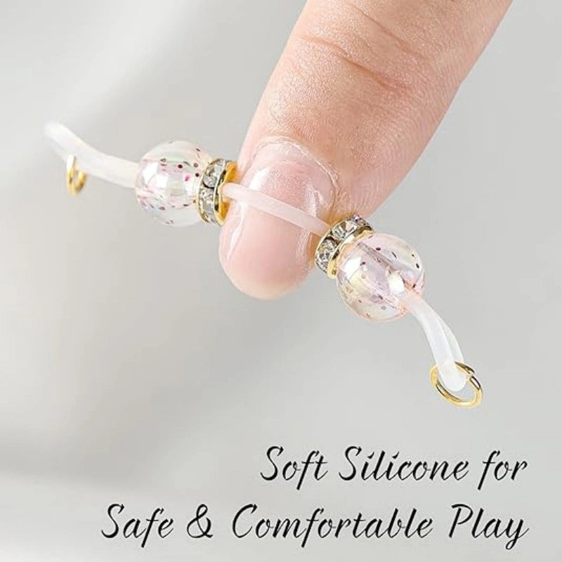 4-Pair Glitter Sequin Fake Nipple Clips Set | Sexy Non-Piercing Nipple Rings & Nipple Studs for Women