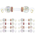 4-Pair Glitter Sequin Fake Nipple Clips Set | Sexy Non-Piercing Nipple Rings & Nipple Studs for Women