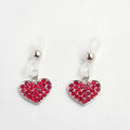 CZ Heart Non Piercing Fake Nipple Rings Adjustable Nipple
