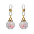 Fake Nipple Rings Adjustable Elastic Nooses Silicone Cute Pearl Silver non-Piercing