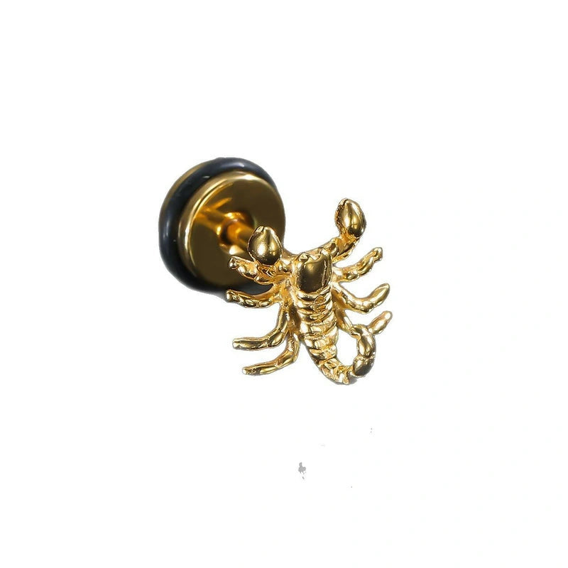 Halloween Spider Labret Piercing Jewelry 16G G23 Titanium Internally Threaded Conch Helix