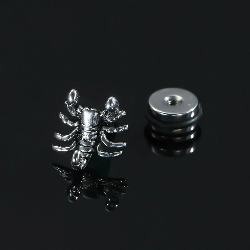 Halloween Spider Labret Piercing Jewelry 16G G23 Titanium Internally Threaded Conch Helix