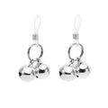 Sexy Fake Nipple Rings Silver Jingle Bell Non Piercing Nipple Rings Adjustable Nipple Noose Dangle Nipplerings