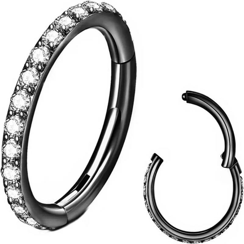 316L Surgical Steel Threadless Cartilage Earrings for Conch, Daith, Helix, Rook & Tragus