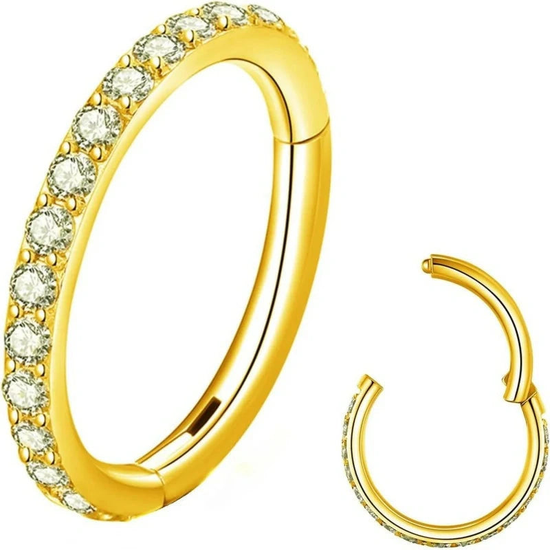316L Surgical Steel Threadless Cartilage Earrings for Conch, Daith, Helix, Rook & Tragus
