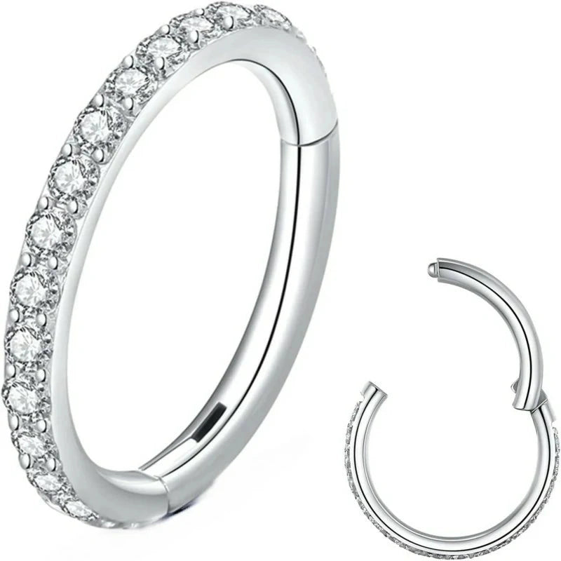 316L Surgical Steel Threadless Cartilage Earrings for Conch, Daith, Helix, Rook & Tragus