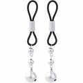New Fake Nipple Rings with Bell | Stainless Steel Dangle Non-Piercing Chest Clip | DIY Body Jewelry