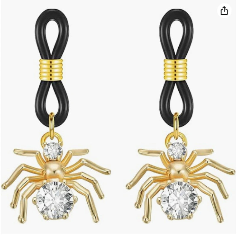 Spider Fake Nipple Rings Non-Piercing Body Jewelry