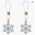Fake Nipple Rings | Flower  CZ Stud Jewelry Non-Piercing Body Jewelry