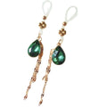 New Fashion Fake Nipple Rings | Chain Teardrop Dangle Four-Leaf Clover Sexy Nipple Jewelry