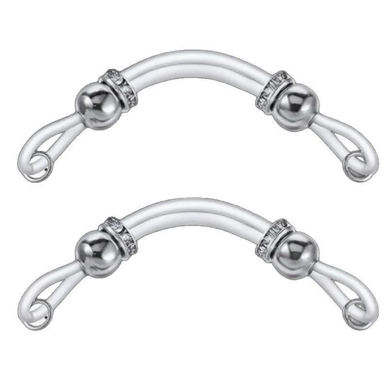 New UV Soft Bar Fake Nipple Rings | Stainless Steel Round Bead Non-Piercing Nipple Clip for Women